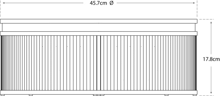 Allen Large Round Flush Mount Blueprint
