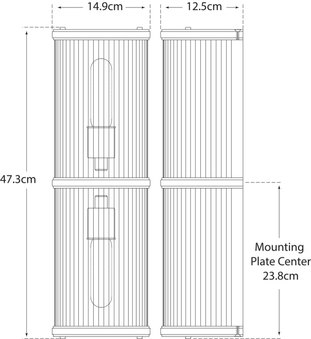 Allen Medium Linear Sconce Blueprint