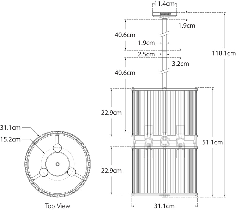 Allen Medium Pendant Blueprint