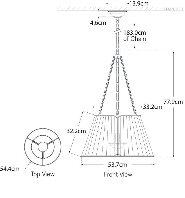 Allister 21" Paralume Appeso Progetto