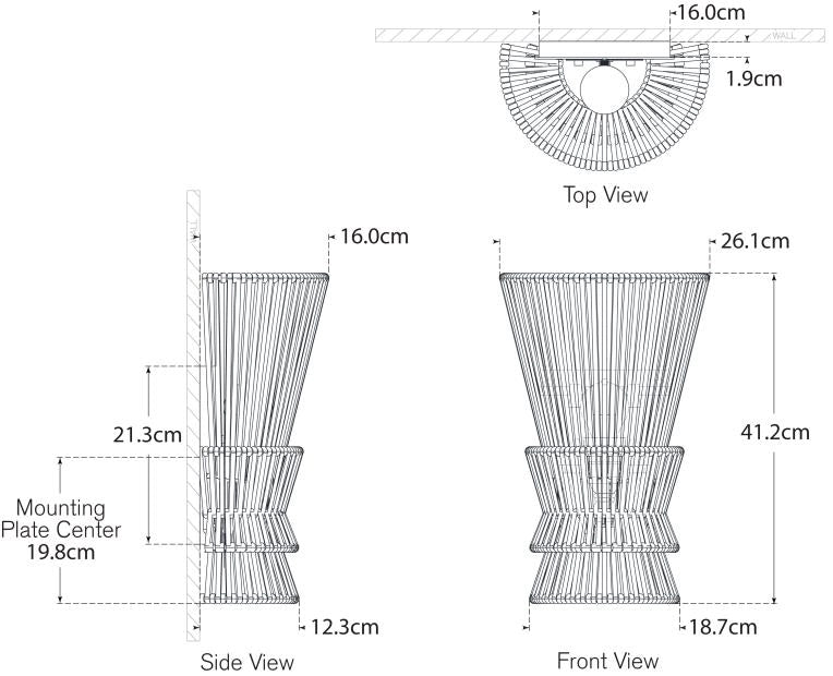Antigua Medium Sconce Blueprint