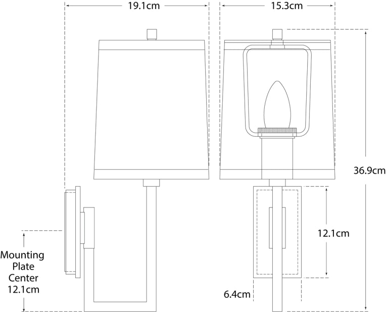 Aspect Library Sconce Blueprint