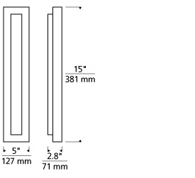 Aspen 15" Outdoor Wall Sconce Blueprint