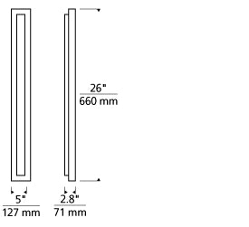 Aspen 26" Outdoor Wall Sconce Blueprint