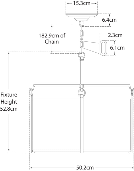 Aspen Medium Hanging Shade Blueprint