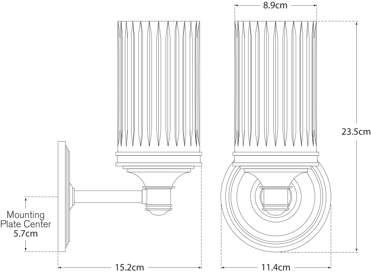 Ava Single Sconce Blueprint