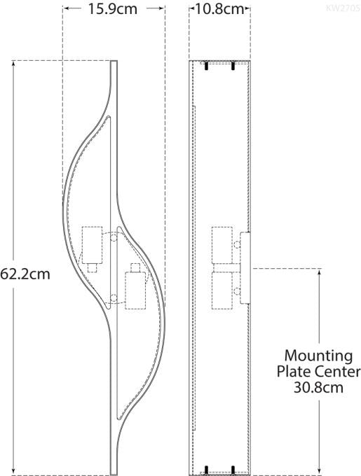 Avant Large Curved Sconce Blueprint
