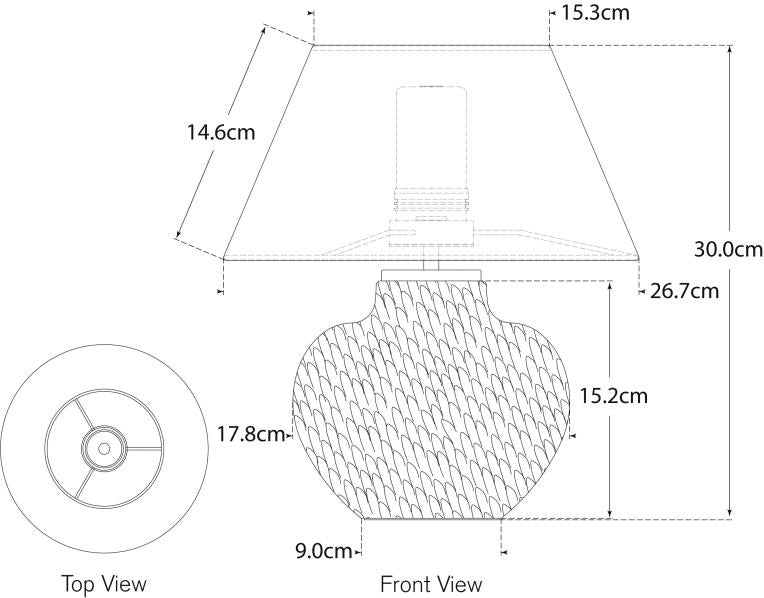 Avedon 11" Cordless Accent Lamp Blueprint