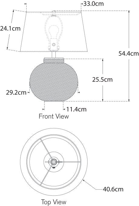 Avedon Small Table Lamp Blueprint