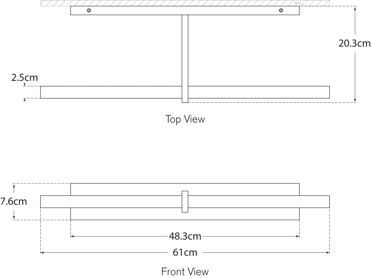 Axis 24" Picture Light Blueprint