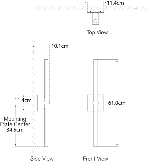 Axis Large Linear Sconce Blueprint