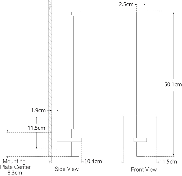 Axis Medium Sconce Blueprint