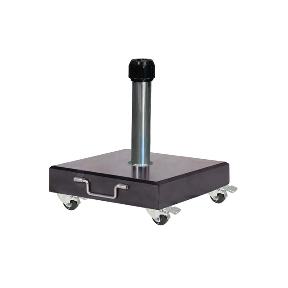 Riva Centre Pole Parasol and Rome Base Swivel Wheels