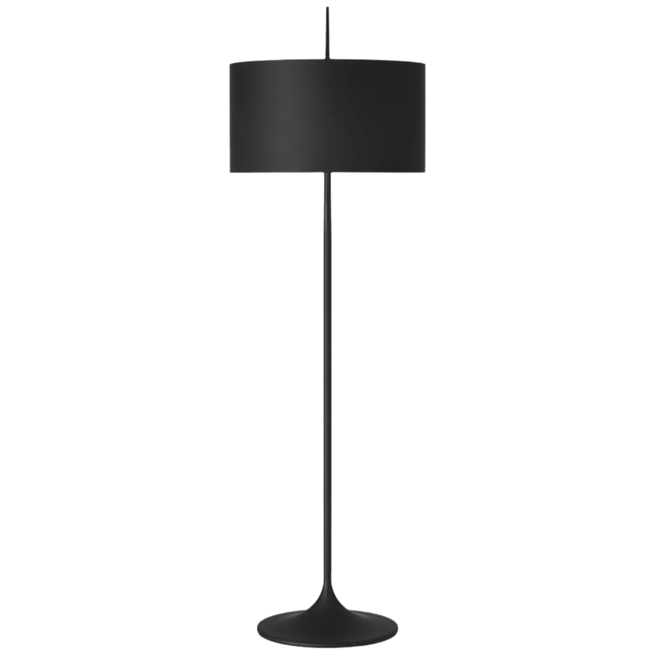 Spinet 62" Floor Lamp, a premium Decorative light by Visual Comfort & Co. Close - up image of its design.