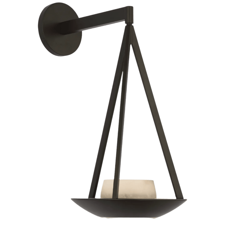 Divina 19" Floating Bowl Sconce, a premium Decorative light by Visual Comfort & Co. Close - up image of its design.