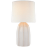 Melanie Large Table Lamp in Ivory with Linen Shade