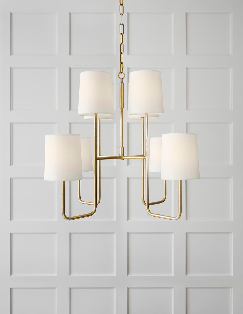 Go Lightly Medium Chandelier, a premium Chandelier light by Visual Comfort. Close - up image of its design.