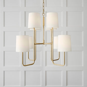 Go Lightly Medium Chandelier, a premium Chandelier light by Visual Comfort. Close - up image of its design.