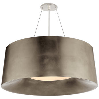 Halo Medium Hanging Shade in Burnished Silver Leaf