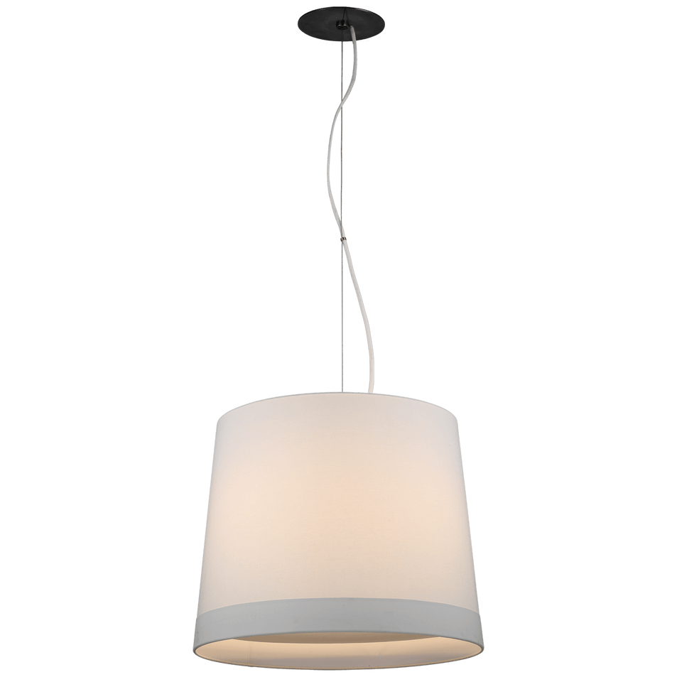 Sash Medium Hanging Shade, a premium light by Visual Comfort & Co. Close - up image of its design.