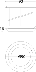 Black&More Round Chandelier Blueprint