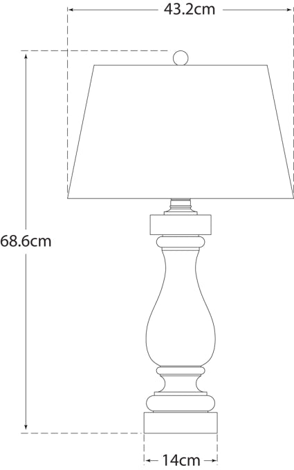 Balustrade Table Lamp Blueprint
