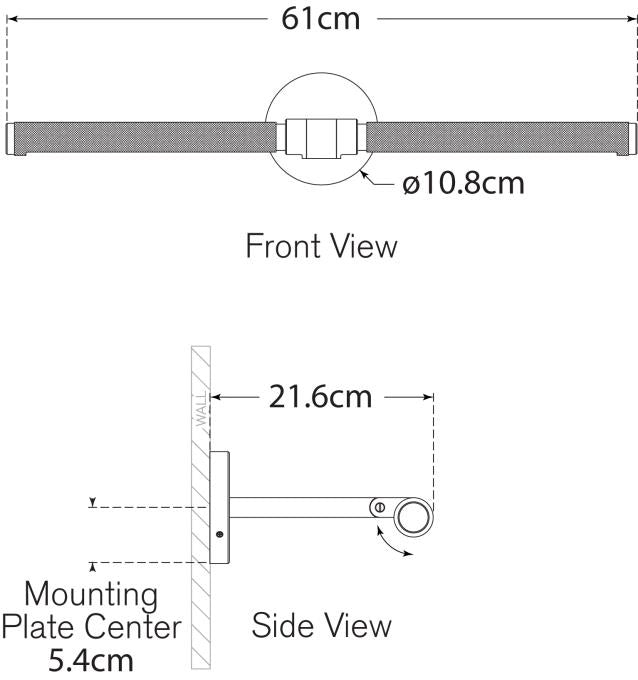 Barrett 24" Picture Light Blueprint