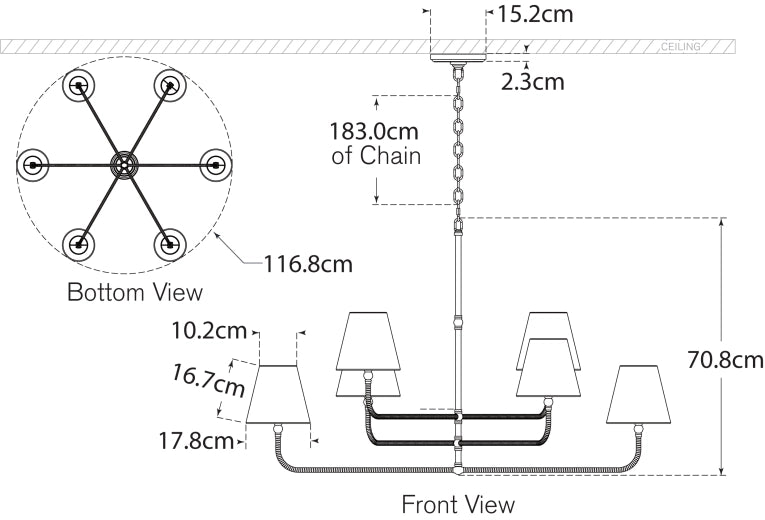 Basden Extra Large Three Tier Chandelier Blueprint