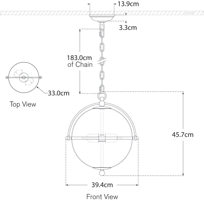 Bayridge Large Pendant Blueprint