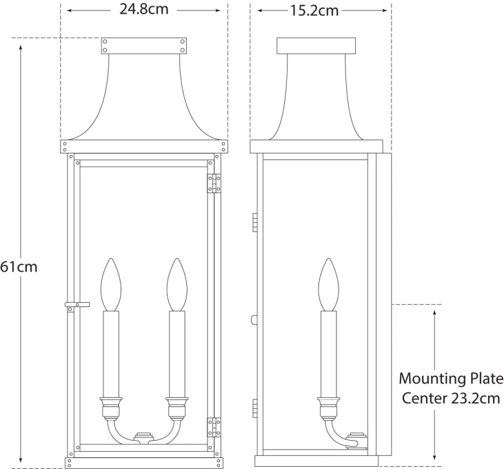 Bedford Wide Tall 3/4 Lantern Blueprint