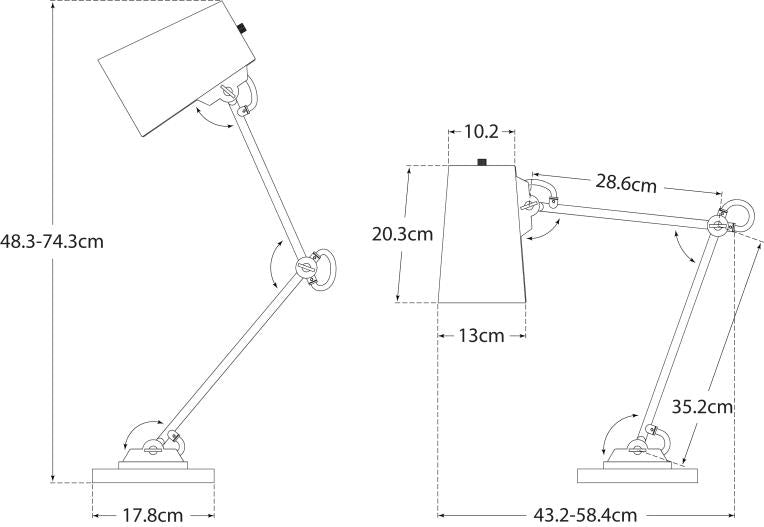 Benton Adjustable Desk Lamp Blueprint