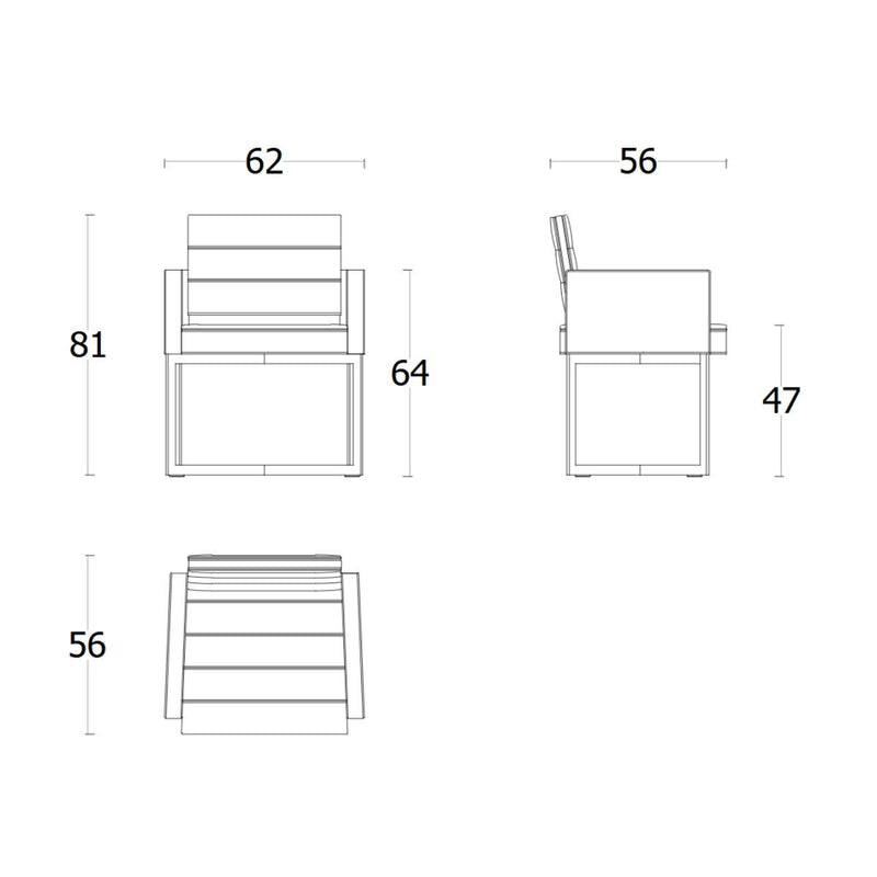 Black&More Chair Metal Legs Progetto