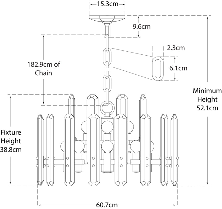 Lampadario Bonnington Progetto