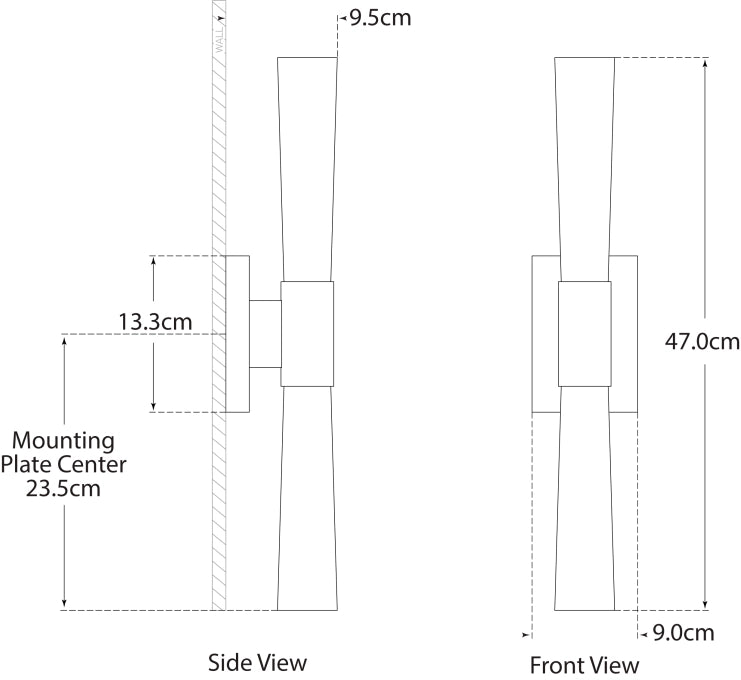 Brenta Single Sconce Blueprint