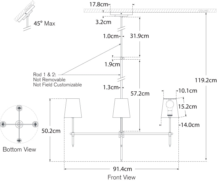 Bryant Large Chandelier Blueprint