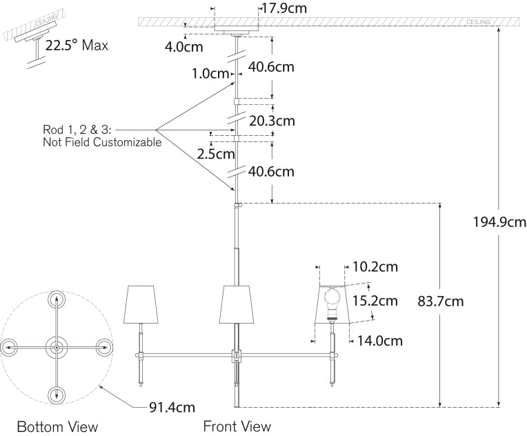 Bryant Large Wrapped Chandelier Blueprint