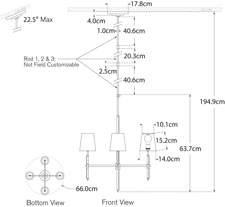 Bryant Small Wrapped Chandelier Blueprint