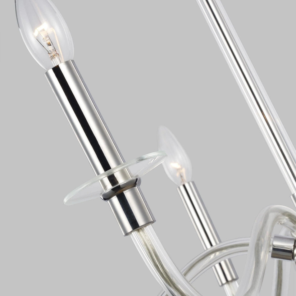 Hanover Large Chandelier, a premium Chandelier light by Visual Comfort & Co. Close - up image of its design.