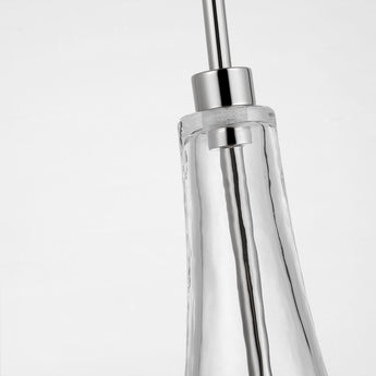 Lomme Small Pendant in Polished Nickel with Clear Glass