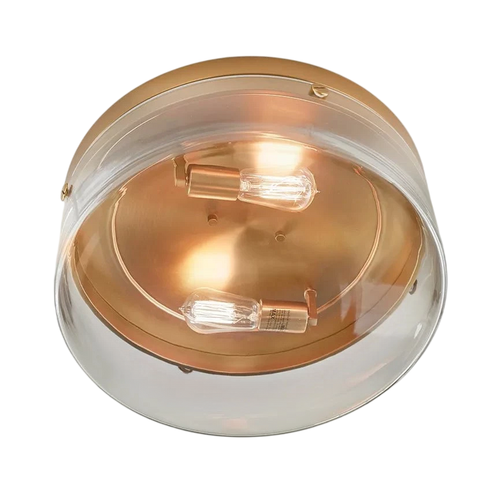 Garrett Medium Flush Mount, a premium Flush Mount light by Visual Comfort & Co. Close - up image of its design.