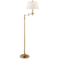 Dorchester Swing Arm Floor Lamp, a premium Functional light by Visual Comfort & Co. Close - up image of its design.
