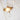 Bernardo Medium Chandelier Antique-Burnished Brass and Clear Glass