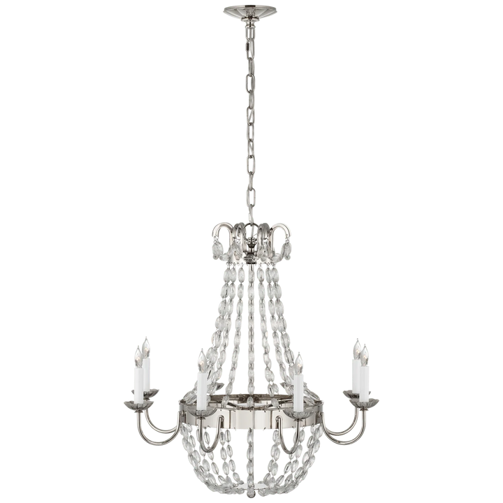 Paris Flea Market Medium Chandelier, a premium Chandelier light by Visual Comfort & Co. Close - up image of its design.