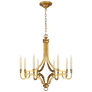 Mykonos Medium Chandelier in Antique-Burnished Brass