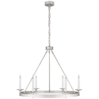 Launceton Ring Chandelier in Polished Nickel