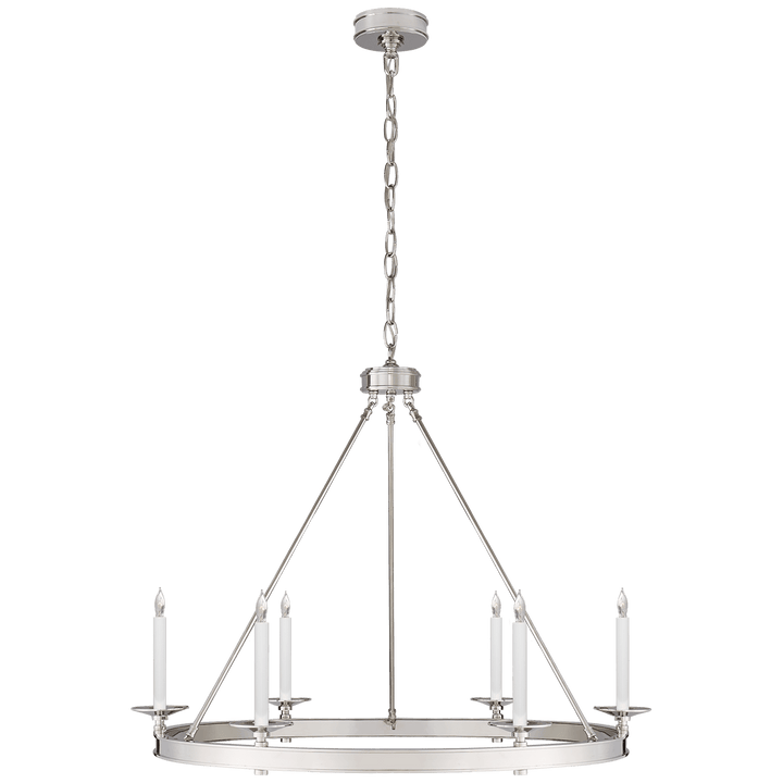 Launceton Ring Chandelier in Polished Nickel