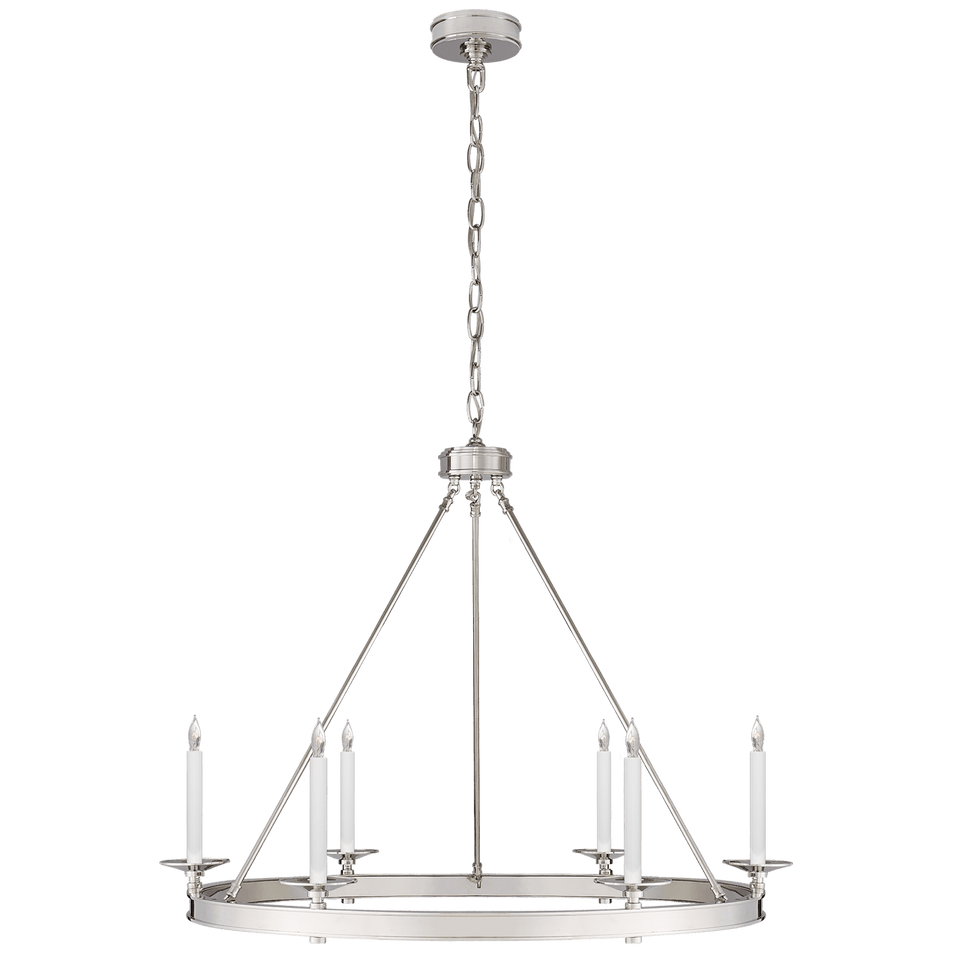 Launceton Ring Chandelier in Polished Nickel