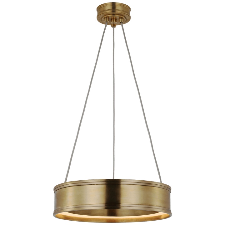 Connery 14" Ring Pendant in Antique-Burnished Brass