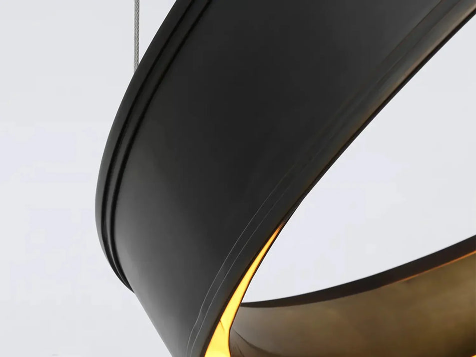 Connery 14" Ring Pendant, a premium Pendant light by Visual Comfort & Co. Close - up image of its design.