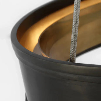 Connery 14" Ring Pendant, a premium Pendant light by Visual Comfort & Co. Close - up image of its design.